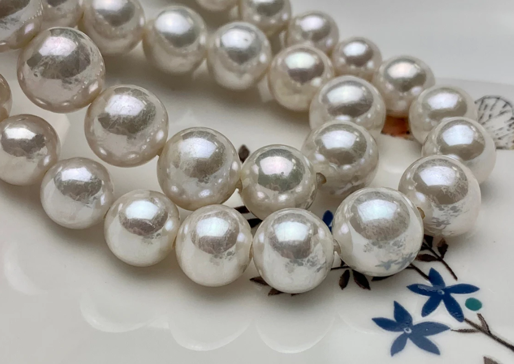 Perlas de agua dulce naturales Blancas