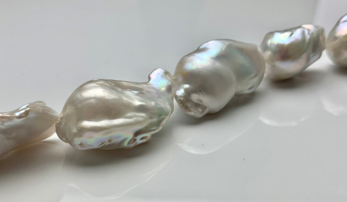 Perlas Barrocas Naturales Blancas AAA